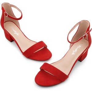 Elegant Red Women's Heels